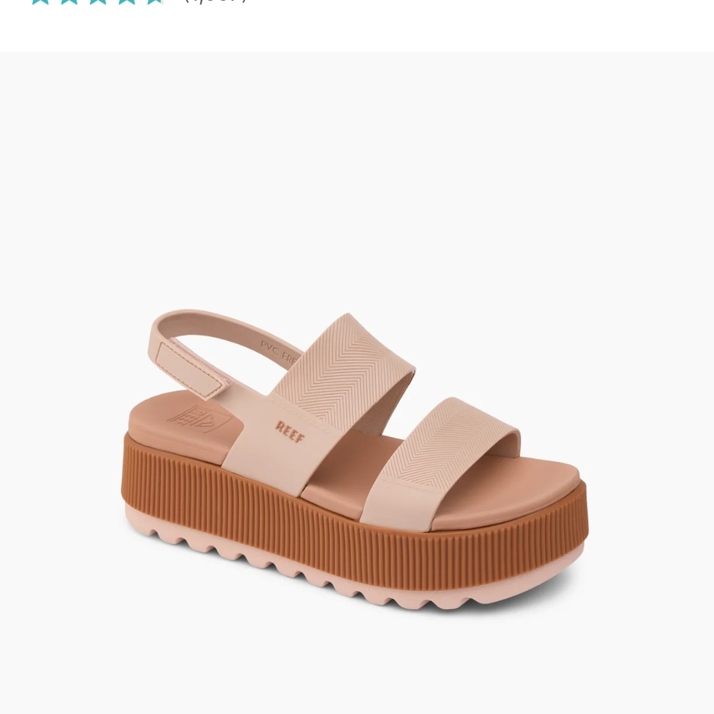 Reef desert rose chunky Sandals with platform Sole. Sold out color